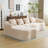 Chenille Fabric Compression Sectional Sofa-1188308816