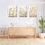 40*30,3Pcs Framed Colorful Wildflower Canvas Wall Art.
