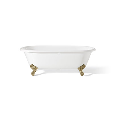 Kristin 70" Clawfoot Cast Iron Bathtub