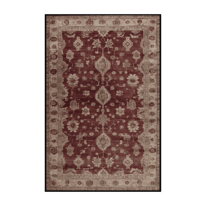 Tapis noir surteint lavable à la machine, Rectangulaire 2 pi x 3 pi