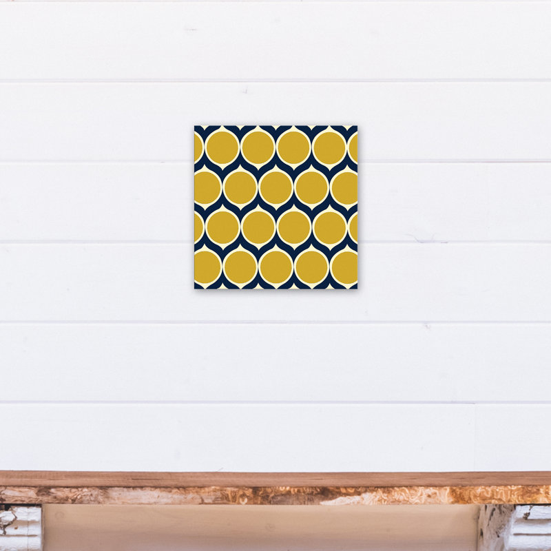 «Blue and Yellow Ogee», impression sur toile