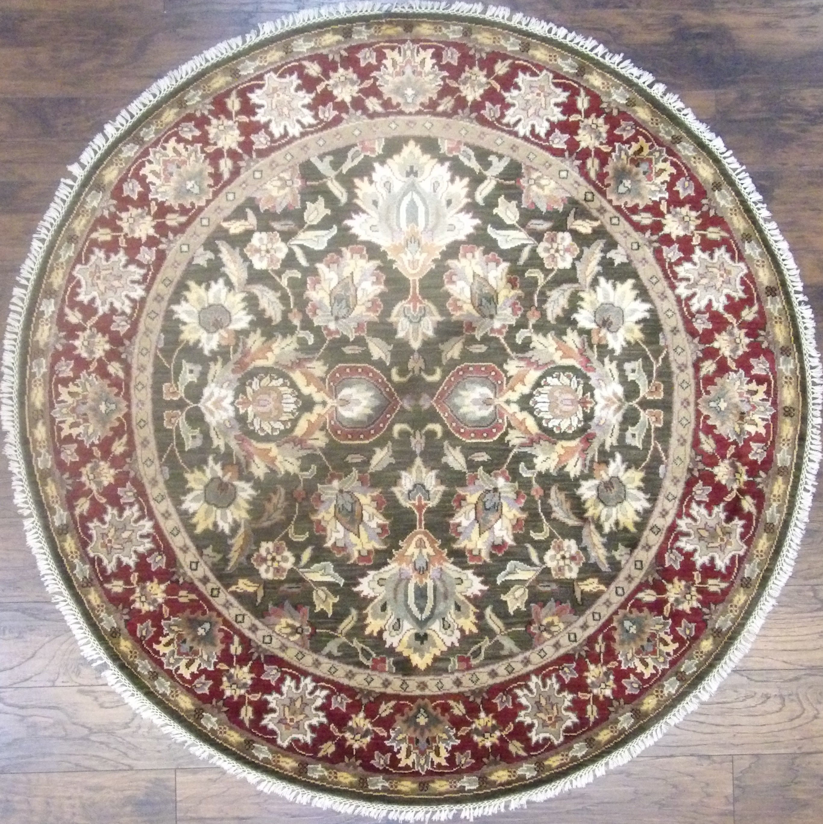 Isabelline One-of-a-Kind 6 Round Silk Area Rug in | Wayfair