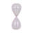 Decorative Glam Glass Hourglass Sculpture for Office Decor - Modern Object Accent for Bedroom Styling, Living Room Tabletop or Home Decoration - Pink-970907112-969638723