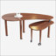 Table basse rotative contemporaine avec pieds en bois d'hévéa massif-972701213-972701214
