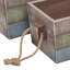 Solid Wood 3 Piece Decorative Bin Set