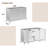 Modern White High Gloss 3-Door Cabinet -Buffet Sideboard With Powder Coated Metal Feet-1926186329