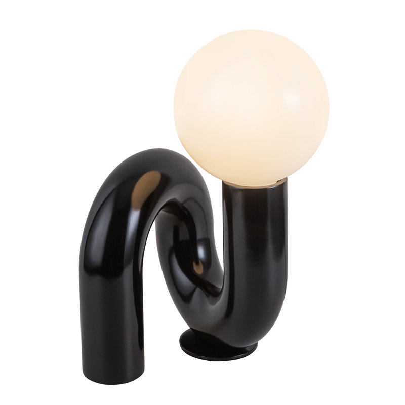 Lampe de table à douille 6 po Riggs, Noir mat