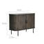 Armoire d'appoint en bois massif Retro Light Luxury