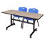 Table gigogne d'appoint Nevjana, 2 chaises empilables-32962089-32962095-32962099
