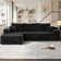 Nathasa 2 - Piece No Assembly Required Upholstery Sofa, Free Combination Cloud Sectional Couch with L-Shape Chaise, Deep Seat Modular Sofa for Living Room Bedroom