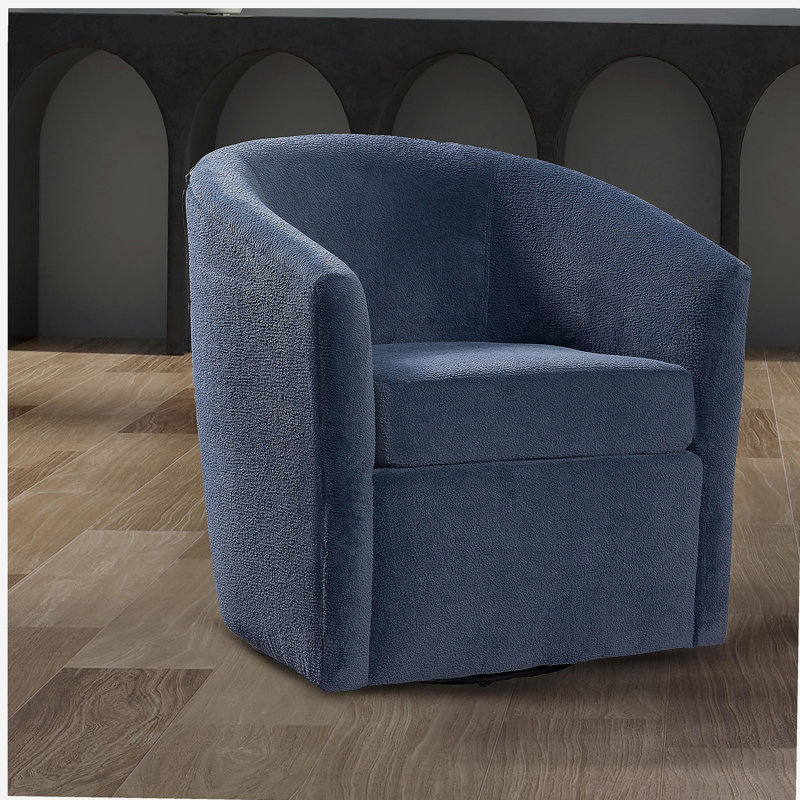 Fauteuil d'appoint rotatif Oaklynn, Marine