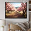 «Pink Cherry Blossom Field I», reproduction sur toile-318984465-318984478