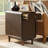 Bonwick MCM 26"Tall Solid Wood 1-Drawer and Legs End Table with Backside Magazine Rack-1851360785