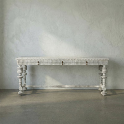 Portuguese 72.5'' Solid Wood Console Table