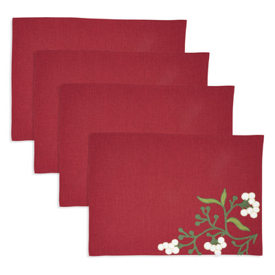 Napperon Merry Mistletoe (ensemble de 4)