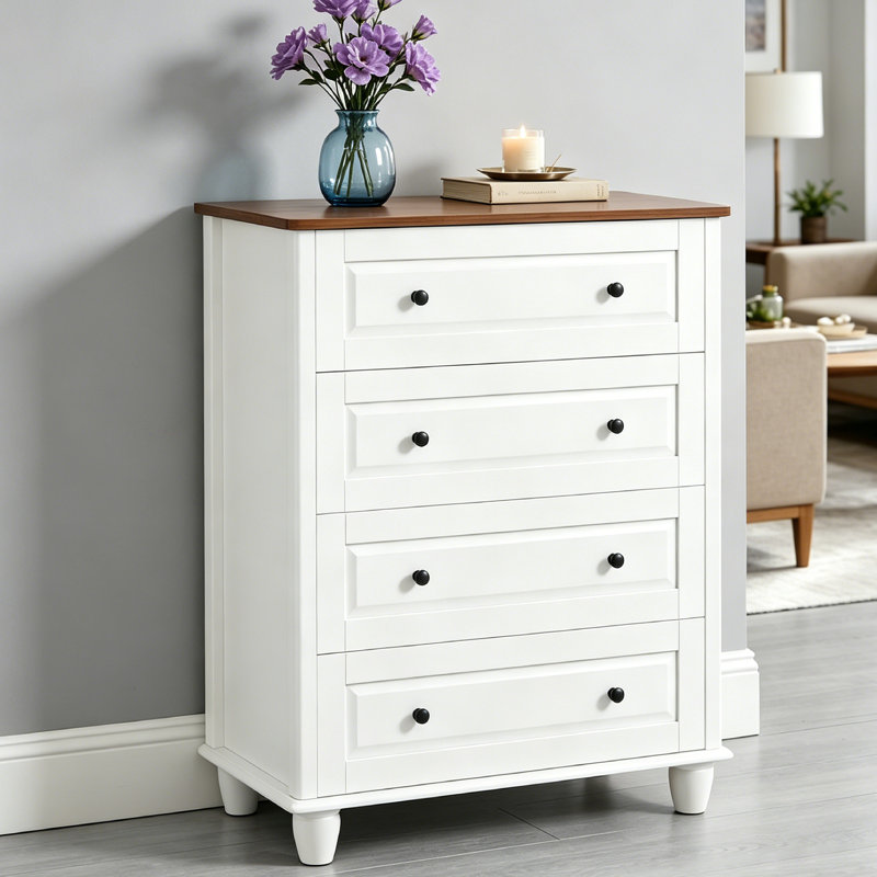 Modern 4 Drawers Dresser for Bedroom, 36.7 Inch Tall  Dressers & Chest of Drawers, Modern Dresser With 4 Drawers, Chest of Drawers for Bedroom, Closet Organizers And Storage Cabinet For Bedroom Living Room Hallway
