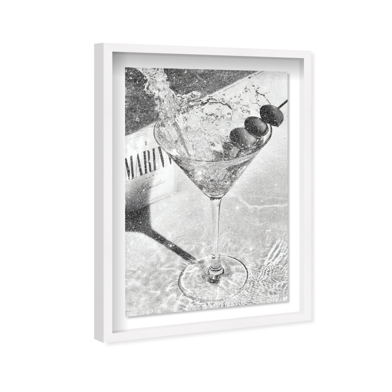 Chill Time II Shadowbox Food & Beverages Print by Oliver Gal, Black Frame, 10 x 15, 31.5"H x 21.5"W, White Shadowbox