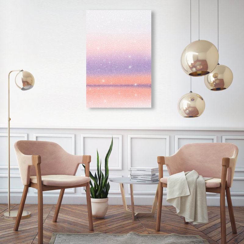 Peach Coastline Print by Oliver Gal, 30"H x 20"W, Gallery Wrapped