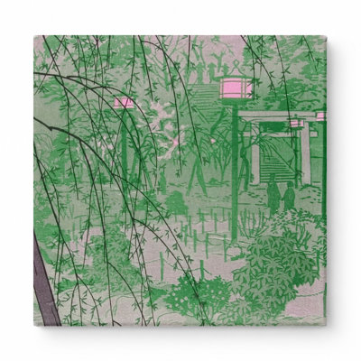 Ueno Park — Square Canvas Wall Art