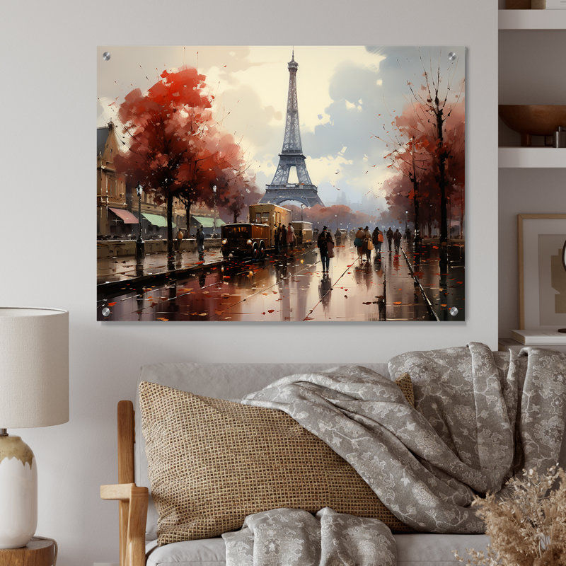 Art français moderne français, Paris en 1950 - France, H 12 po x l 20 po