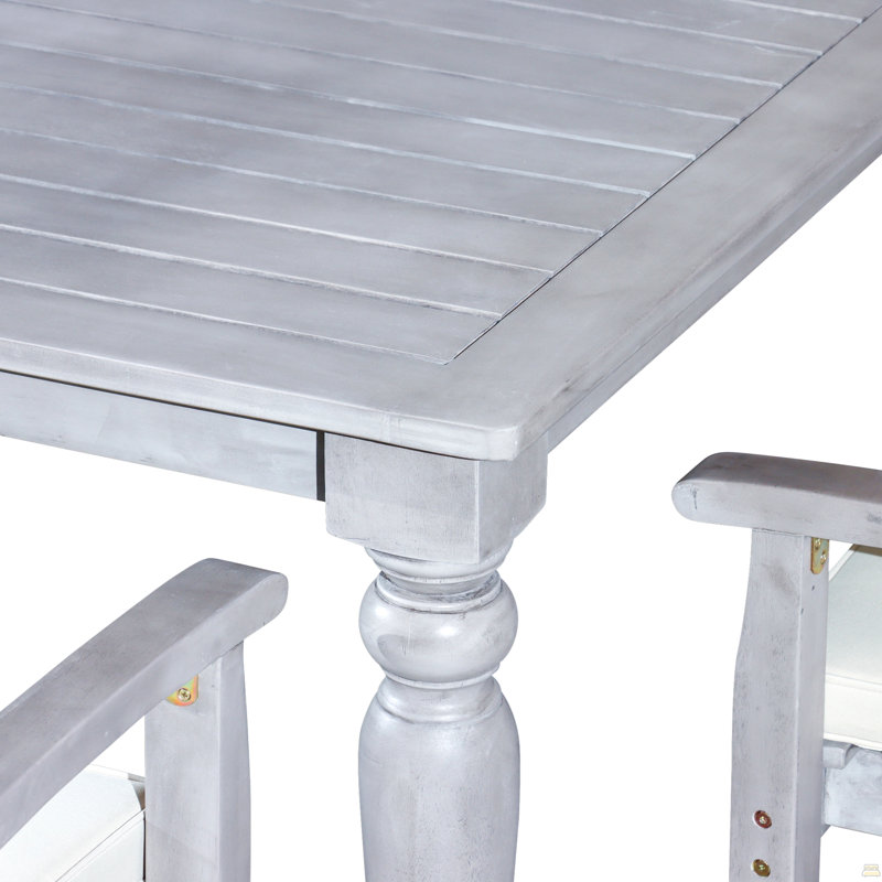 Ensemble repas carré 5 pièces, Argent, 4