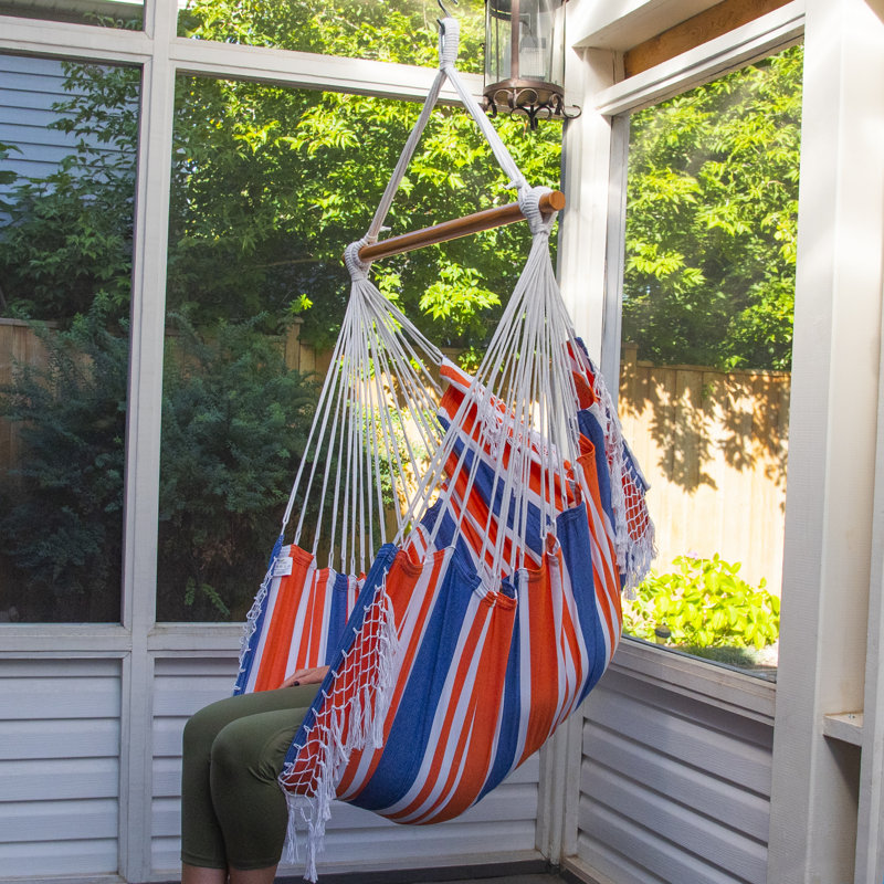 Edith Hanging Chair, Orange Punch