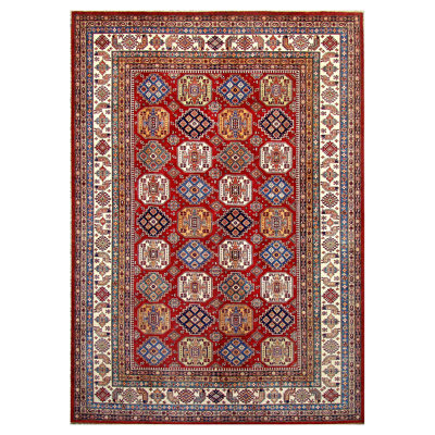 KASEKAZAKREIV Hand Knotted Wool Area Rug