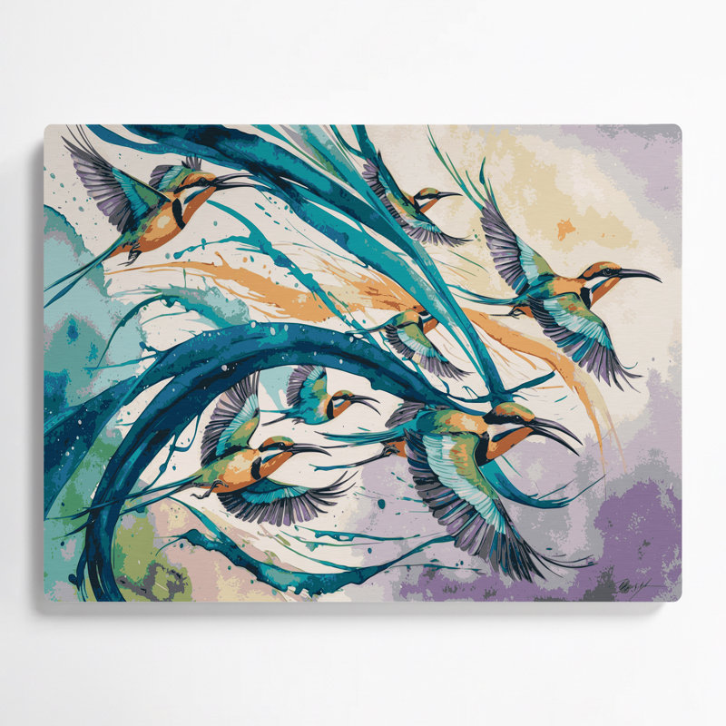 Art mural en métal oiseaux, H 12 po x l 18 po