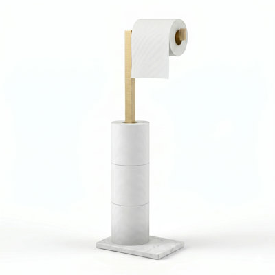 Minimalist Freestanding Toilet Paper Holder
