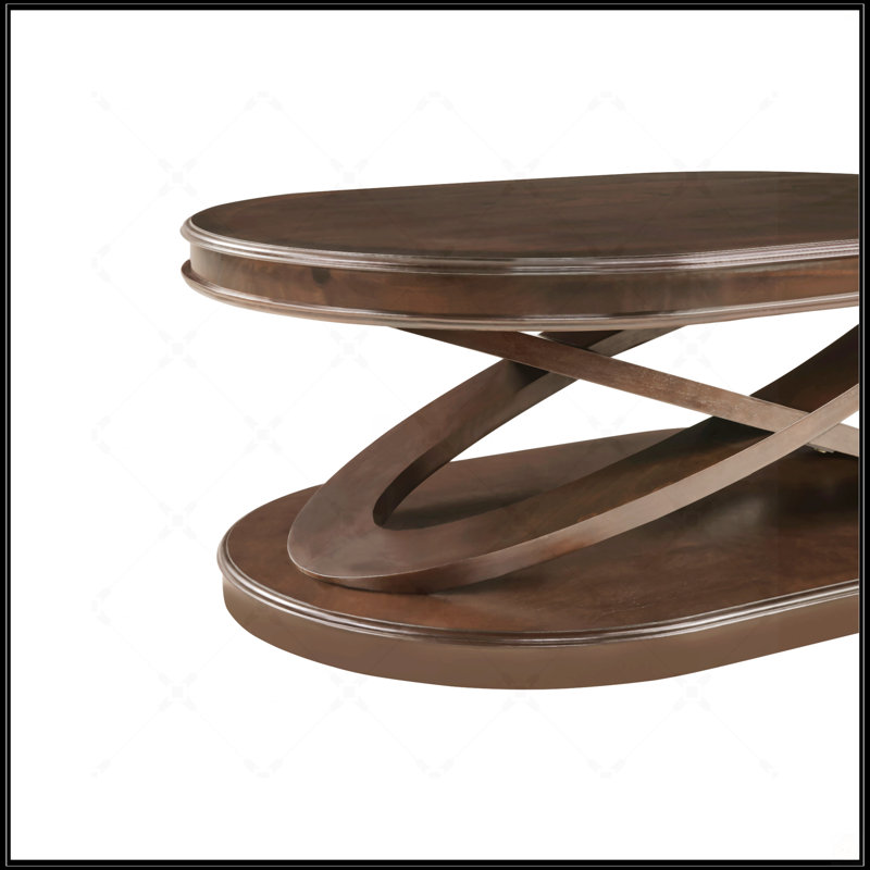 Ensemble de 3 tables basses Retro, Espresso