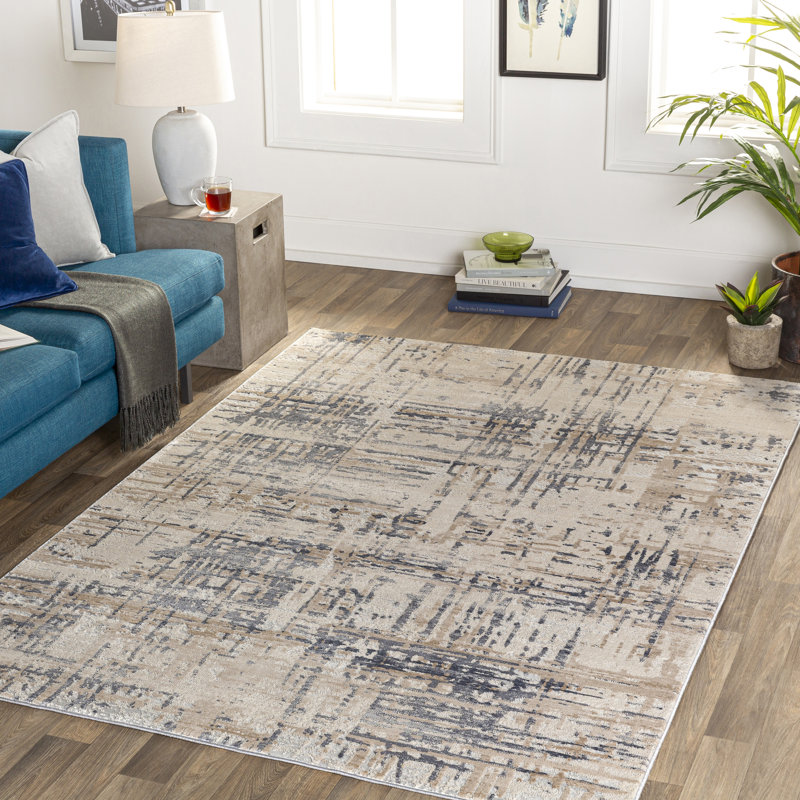 Quann Abstract Indoor Rug, Rectangle 9' x 12'4"