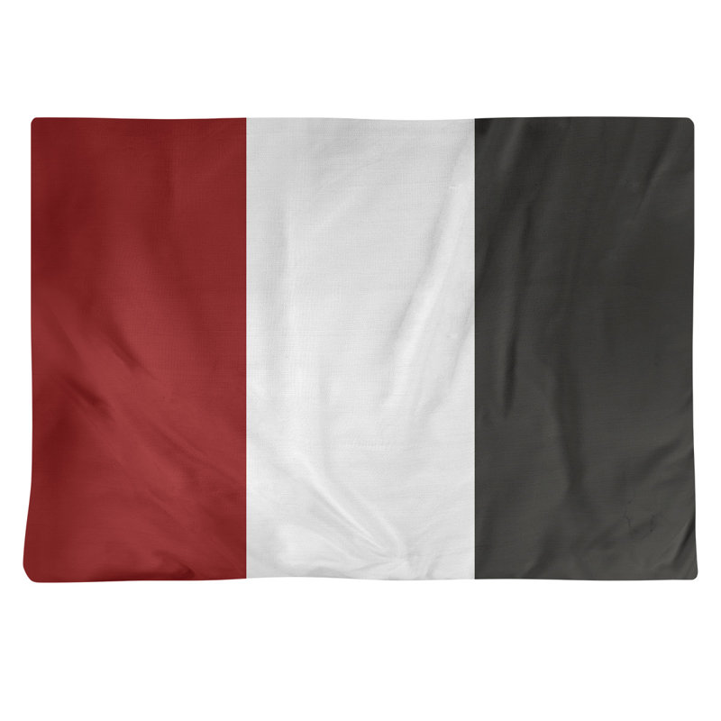 Récapitulatif de 18 po Stanford, Rouge / Blanc, Sergé de coton