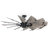 Springer 52" Windmill Matte Black Ceiling Fan with Rustic Charcoal Blades-57836475-139172959