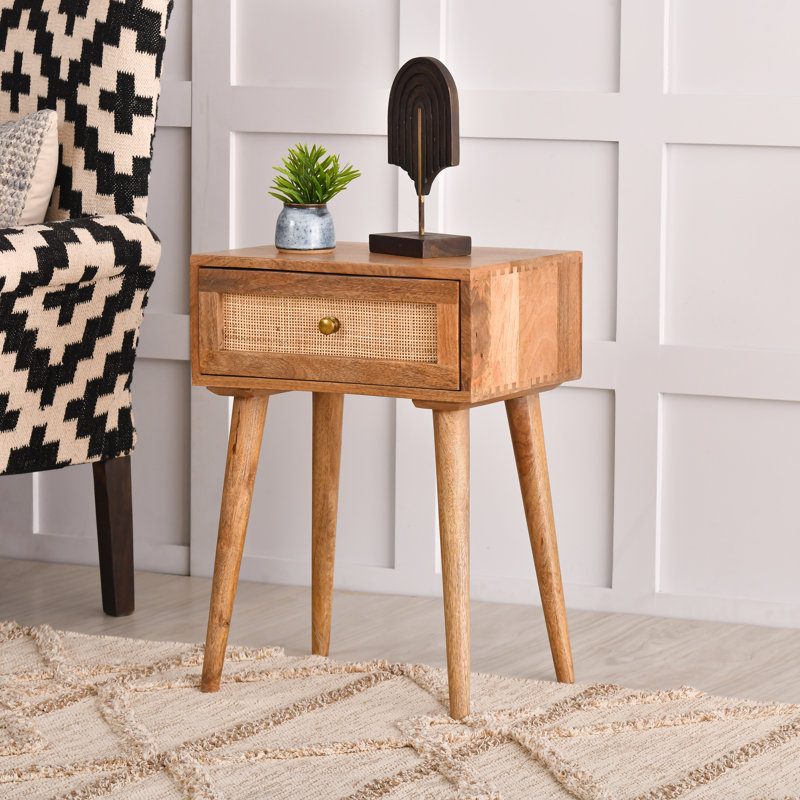 Orlanda 18'' W Solid Wood Nightstand, Brown