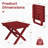Kahn Rectangular HDPE Outdoor Folding Side Table-9041835