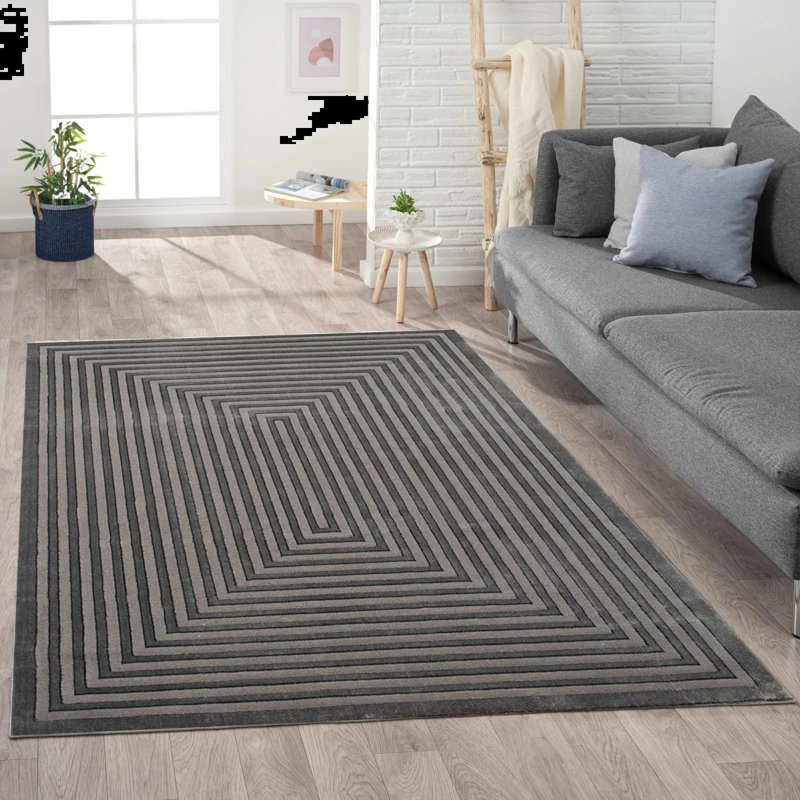 Geometric Area Rug, Rectangle 200 x 290 cm
