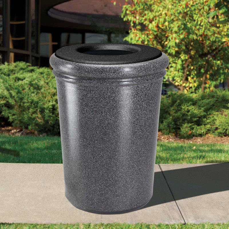 Poubelle® 50 gallons StoneTec, Pierre poivre