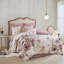 Ensemble d'édredon en coton 8 pièces Blush Cal King-117509183