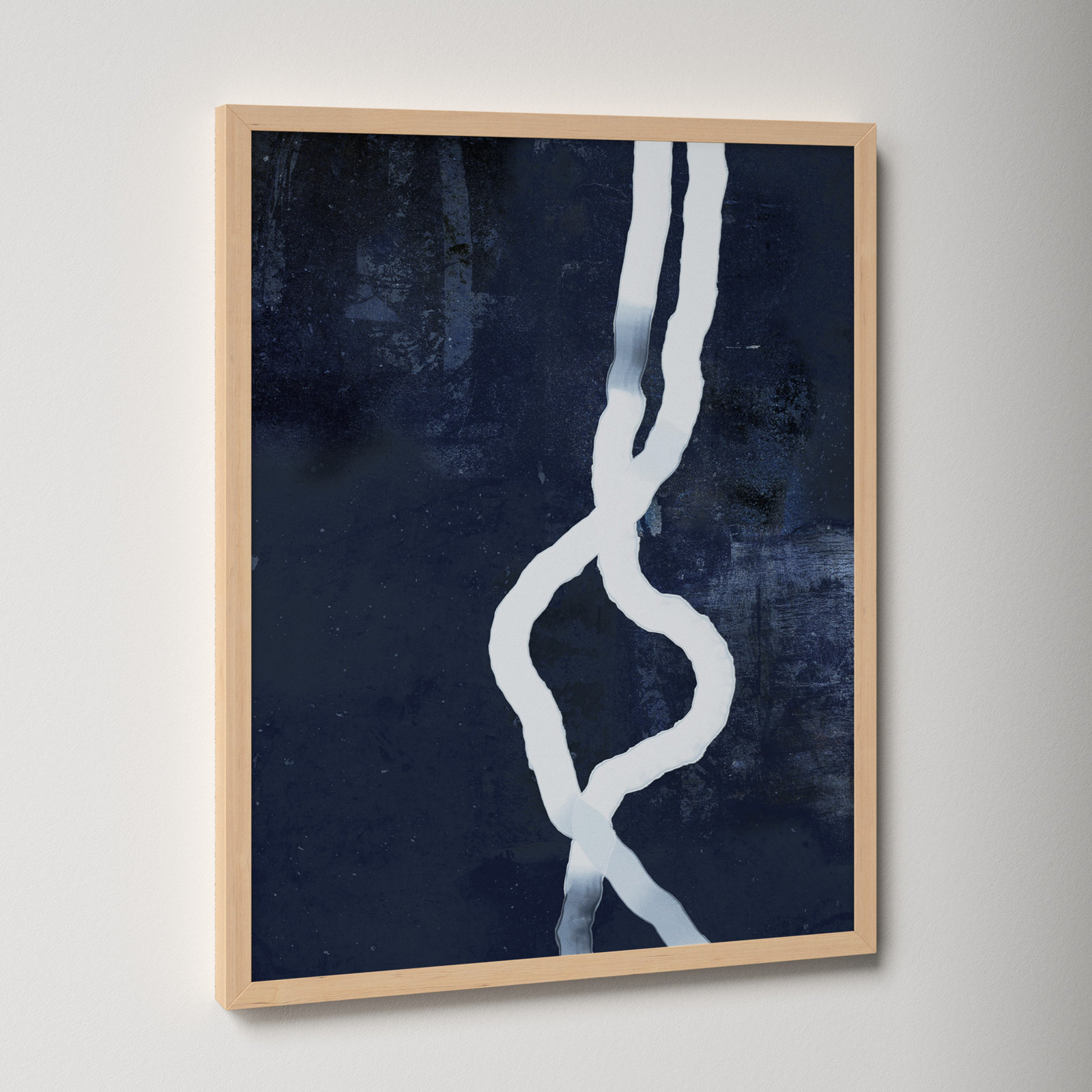 White Rope 3 by Jacques Pilon, Brown, 25" H x 20" W