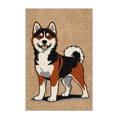  Tapis lavable pour chien Akita