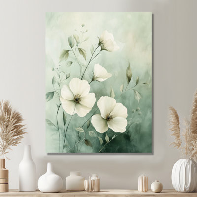 Fleurs du jardin de sauge II - Impression sur toile encadrée à thème botanique