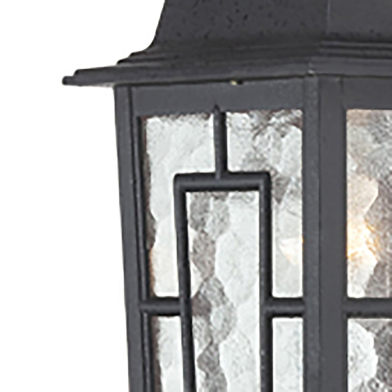 Lanterne murale d'extérieur 1 lumière Enloe, Noir texturé