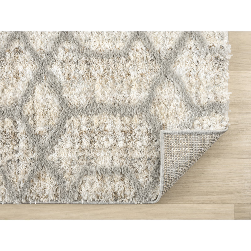 United Weavers Tibet Purang Ultra Soft Shag Grey Area Rug, 7'10" x 10'6"