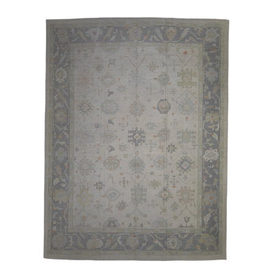 Tapis turc Oushak fait à la main 18 pi 5 po x 24 pi 2 po