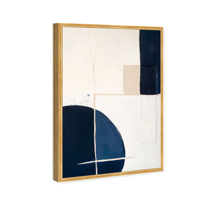 Sunset Serenity I Canvas Abstract Print by Oliver Gal, Black Frame, 10 x 15, 31"H x 21"W, Gold Frame