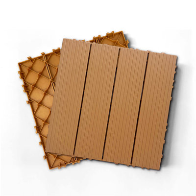 Plastic Composite Deck Tiles Set of 35pcs