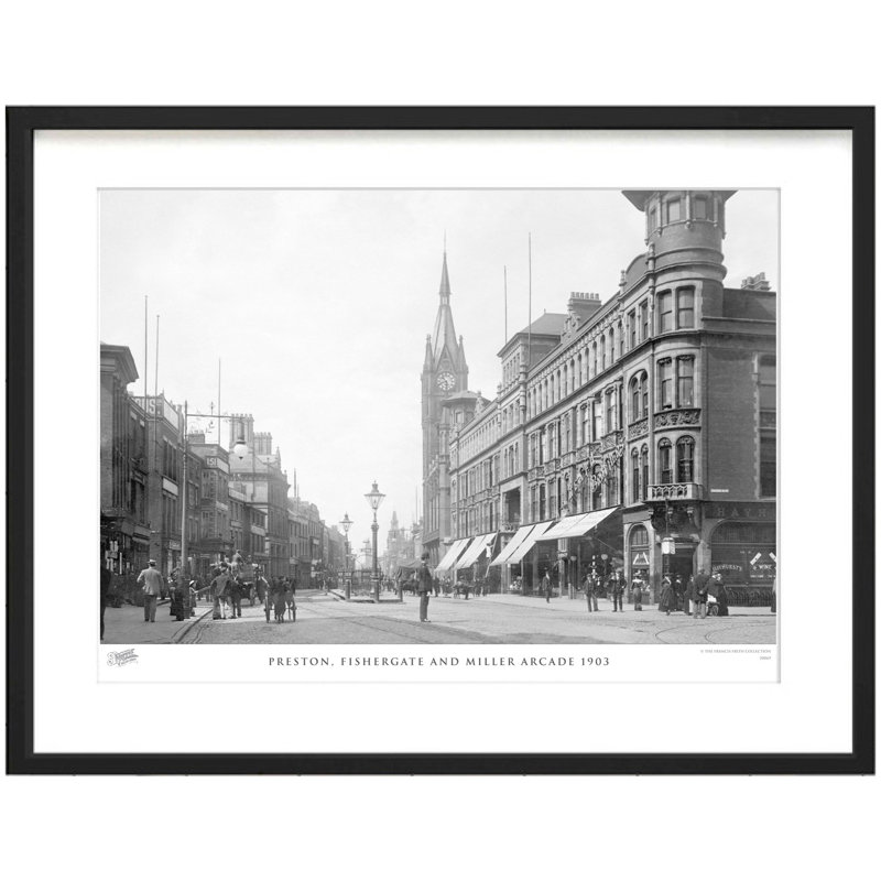 Preston, Fishergate And Miller Arcade 1903 - Single Picture Frame Print, 60cm H x 80cm W x 2.3cm D