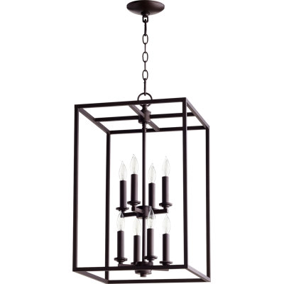 Cadre/lustre carré 8 lumières unique Molnar
