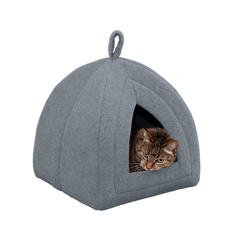 Fleece Nest Pet Bed, Heather Gray