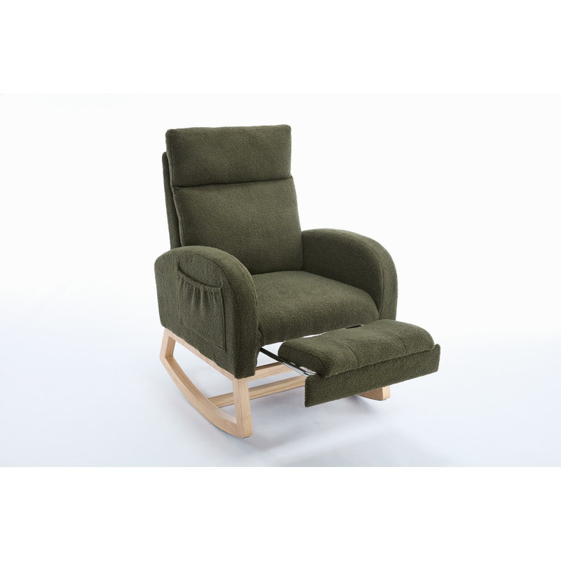 Chaise berçante Teddy, Vert